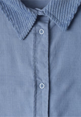 Corduroy Mix Shirtcollar 346862 til dame i Northern Blue