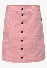 Street One cordnederdel – Powder Pink (361833) med gennemgående knapper