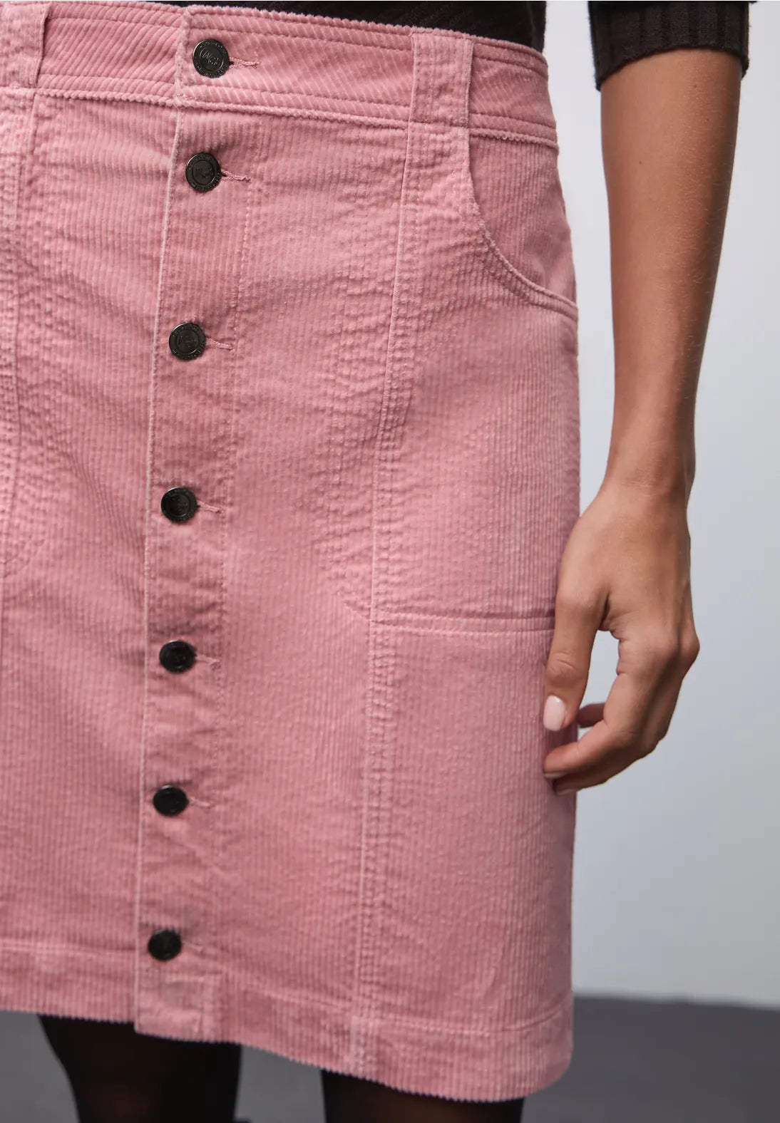 Street One cordnederdel – Powder Pink (361833) med gennemgående knapper