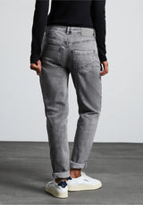Grå damejeans med høj talje fra Street One