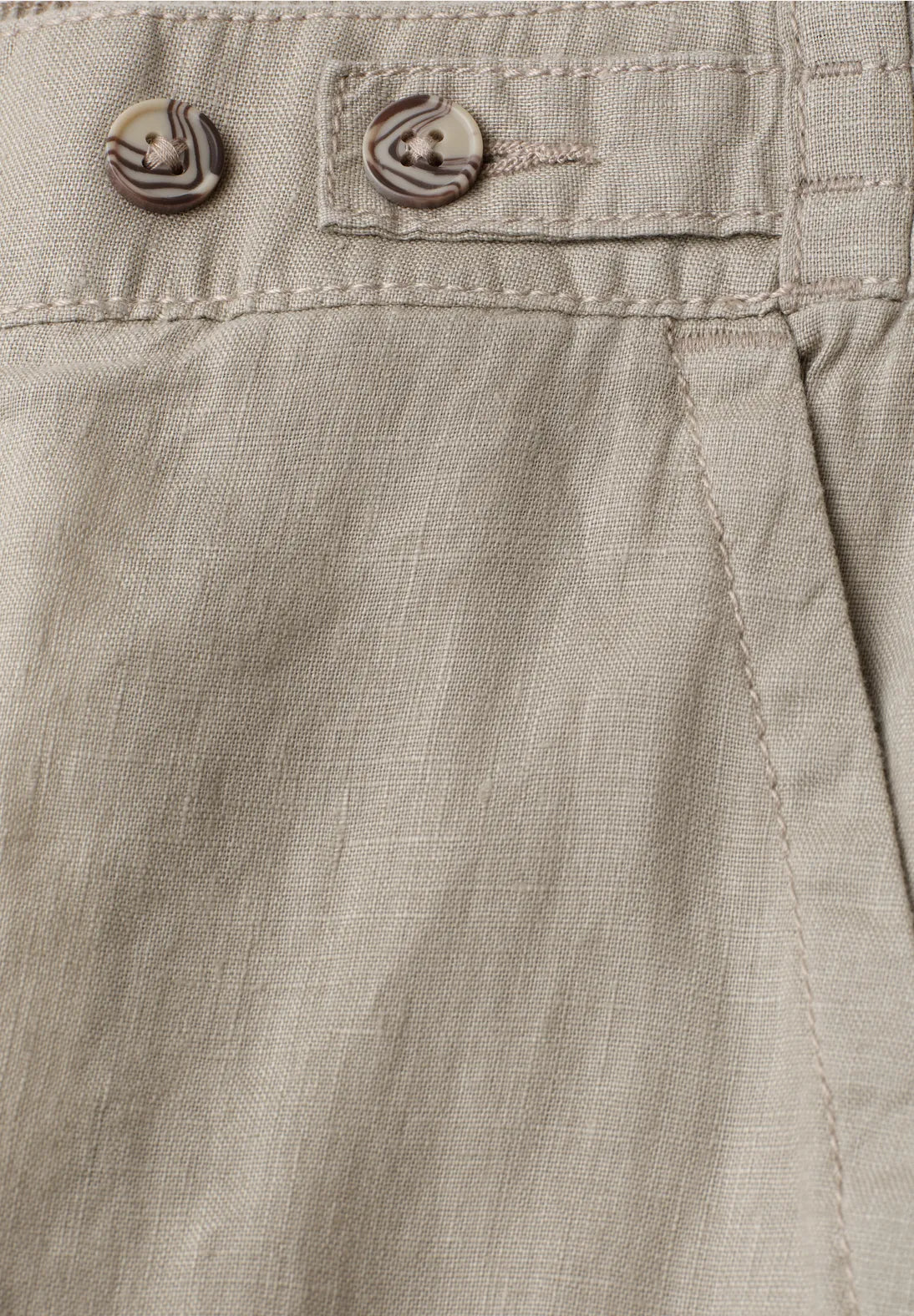 Lette sommerbukser dame timeless beige 100% hør Street One