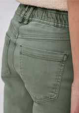 Street One Charlie cargo jeans i sage green med loose fit