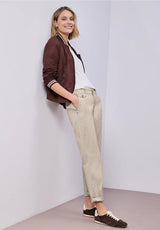 Beige chino bukser fra Street One