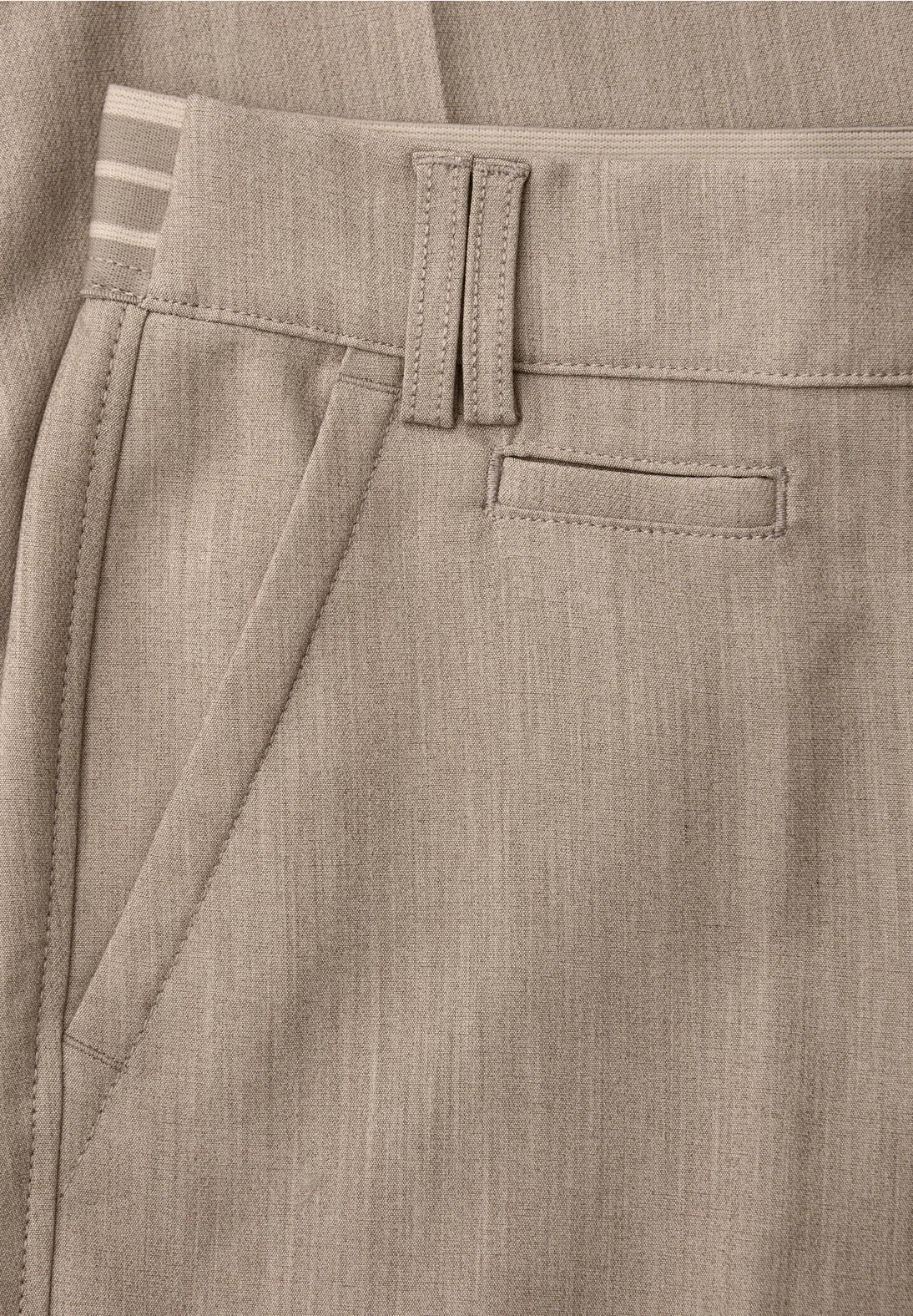 Street One damechino med mid waist, slim legs og sidelommer i Light Terra Mocha