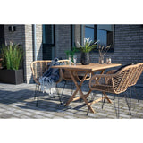 House Nordic spisebord i teak til udeliv