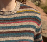 Mansted YAK ZEN stribet pullover i 100% yakuld