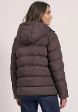 Street One 202252 Plummy Brown quiltet jakke til dame