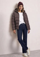 Short Padded JKT Plummy Brown fra Street One
