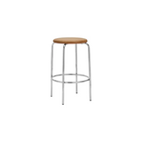 House Doctor HDComma cognac barstol med kromstel