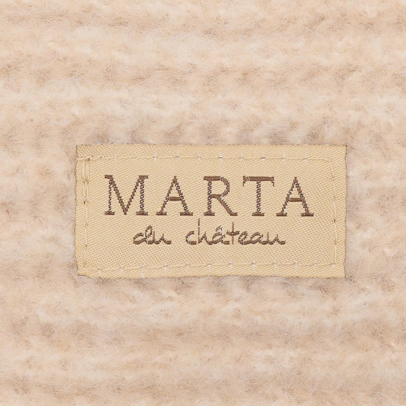 Strikket pandebånd fra Marta i offwhite med fine detaljer