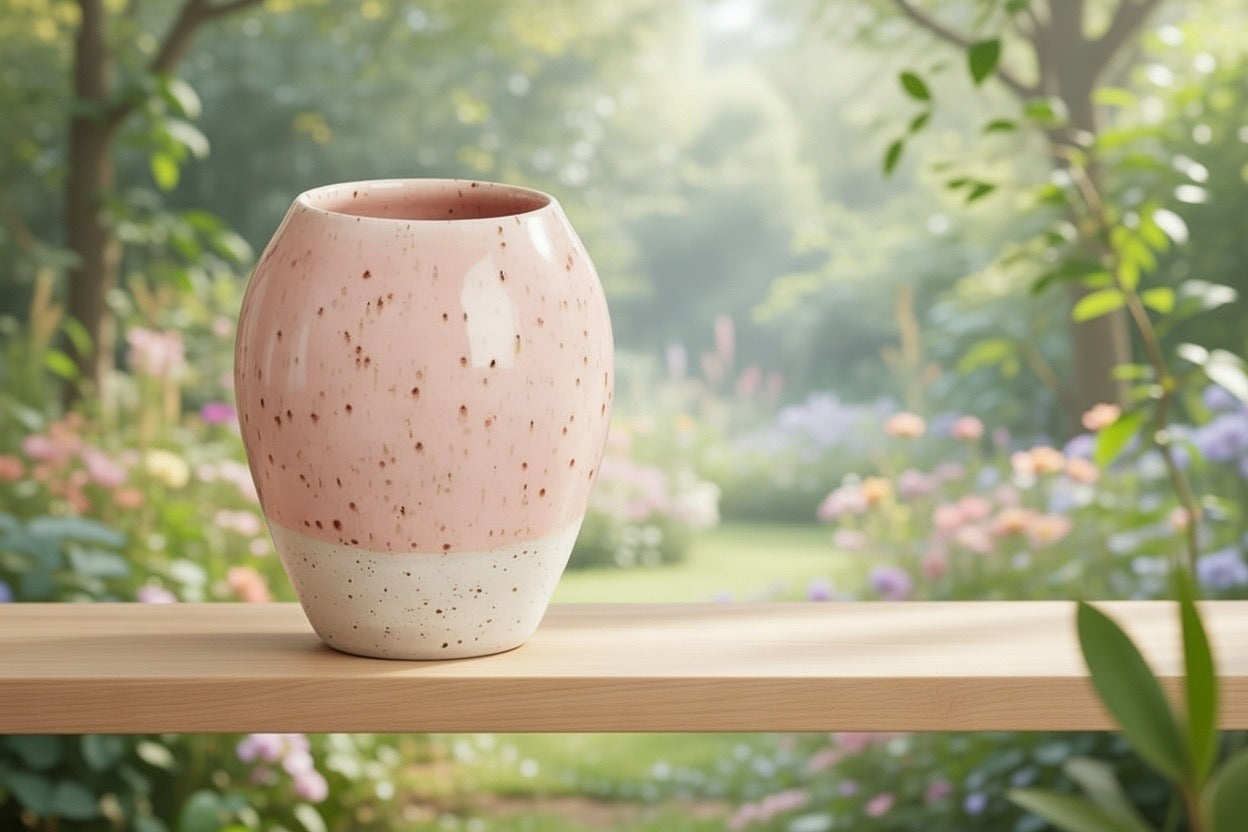 Bryllupsvase i keramik – Pink | Vangs Keramiske Værksted