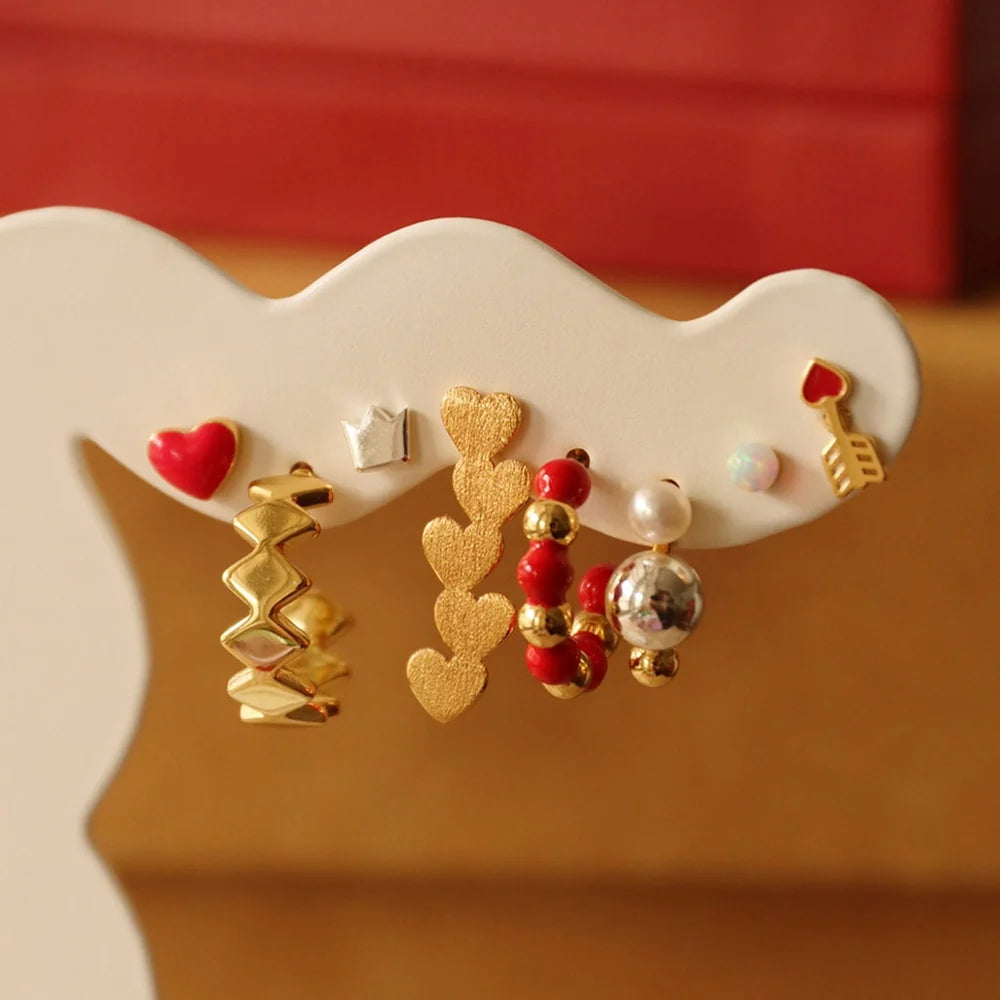 Amor ørering forgyldt fra LULU Copenhagen