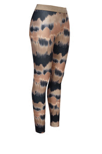 Luxzuz One Two Ayo tie-dye leggings med bred glimmerelastik i taljen
