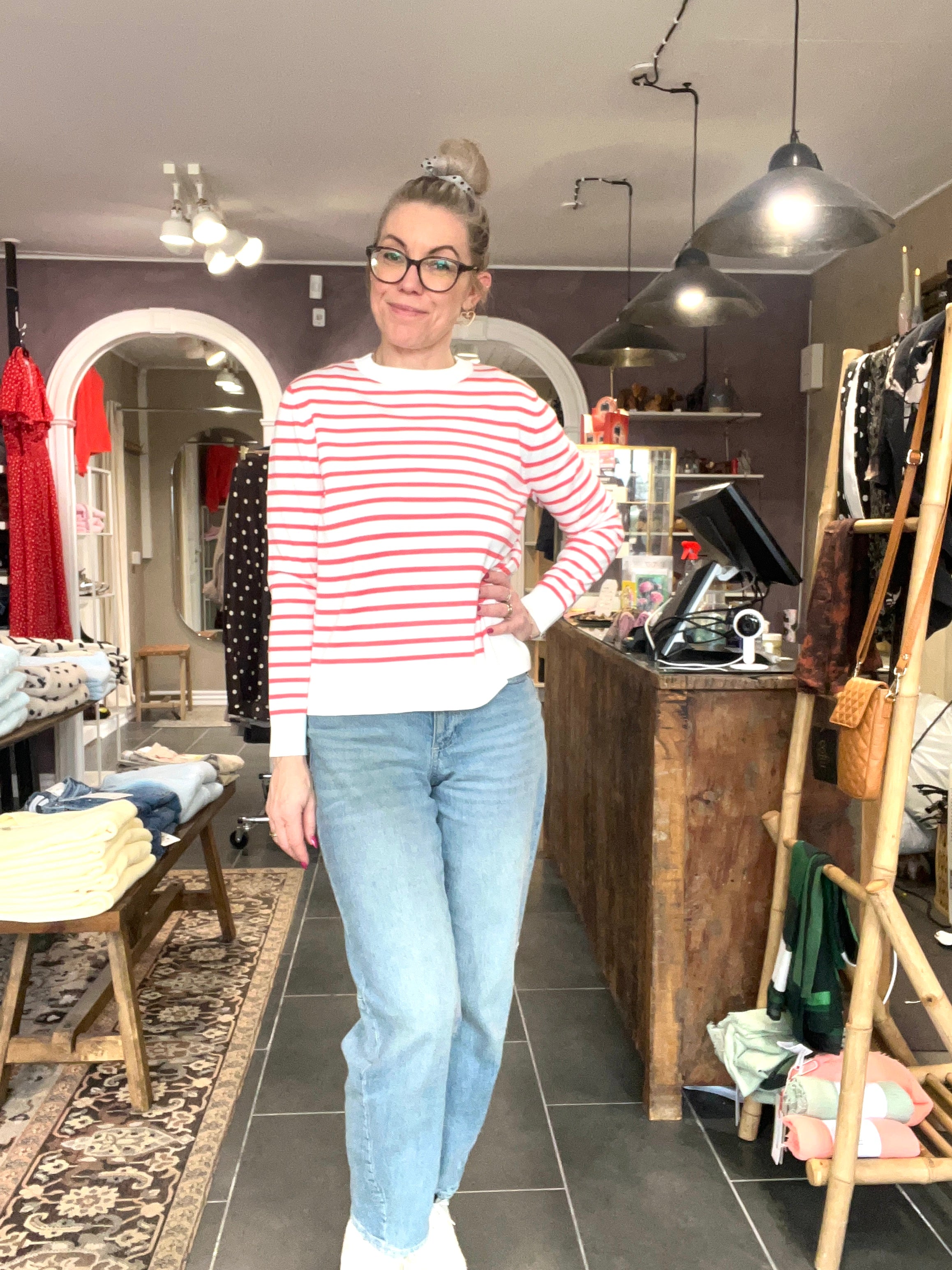 Street One strik med striber til hverdagslook