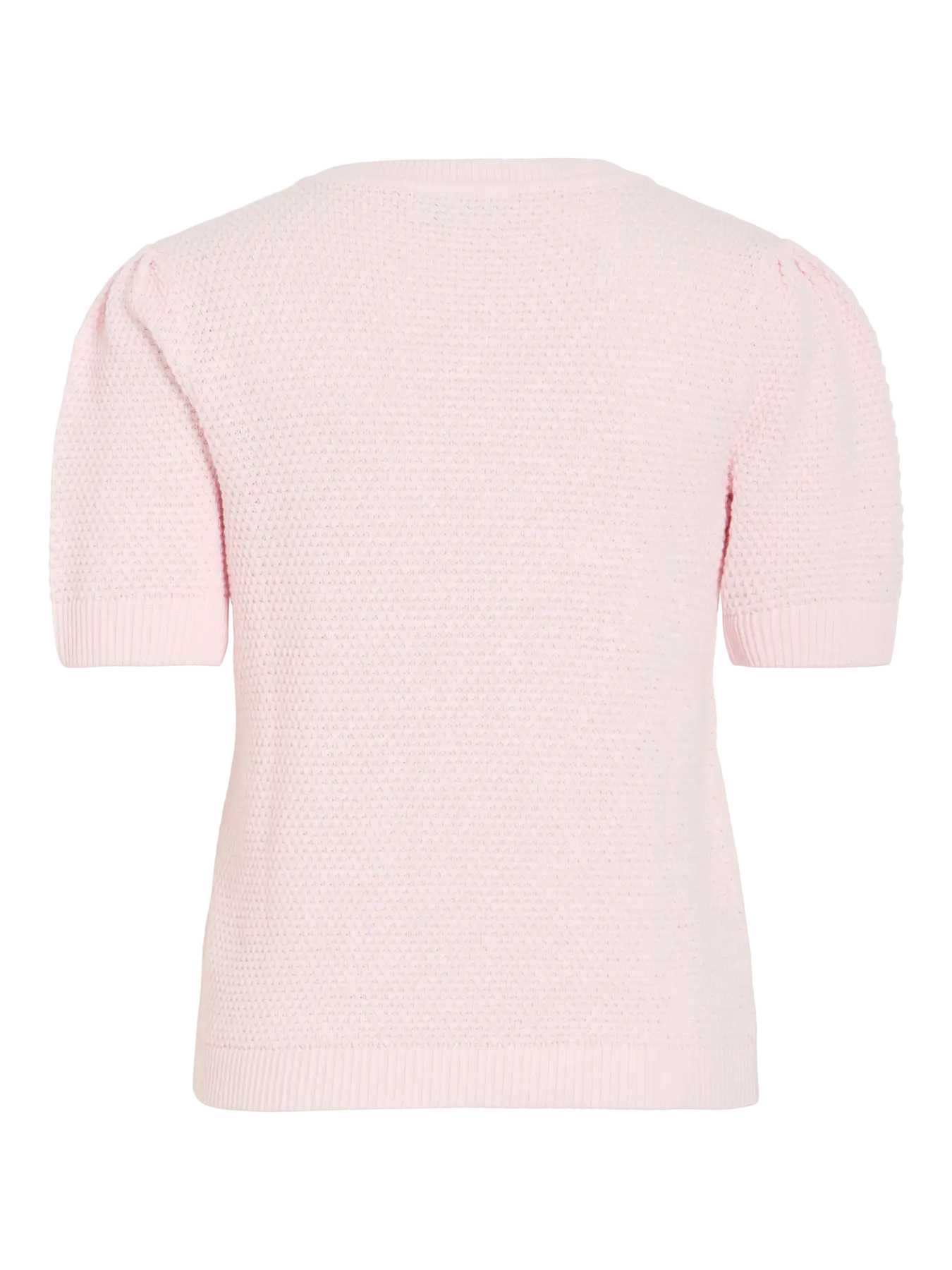 Vidalo knit top fra VILA sart rosa kortærmet strik bluse dame
