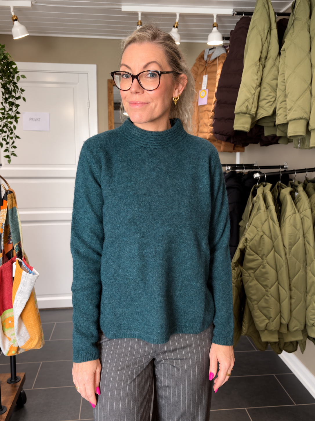 Mansted strik - Zoelle Yak Pullover – Emerald
