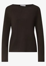 Street One U-Boat Sweater Black Coffee til dame