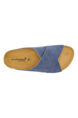 Annet Nature sandal fra Tim og Simonsen i jeans blå med ruskind og komfort sål dame