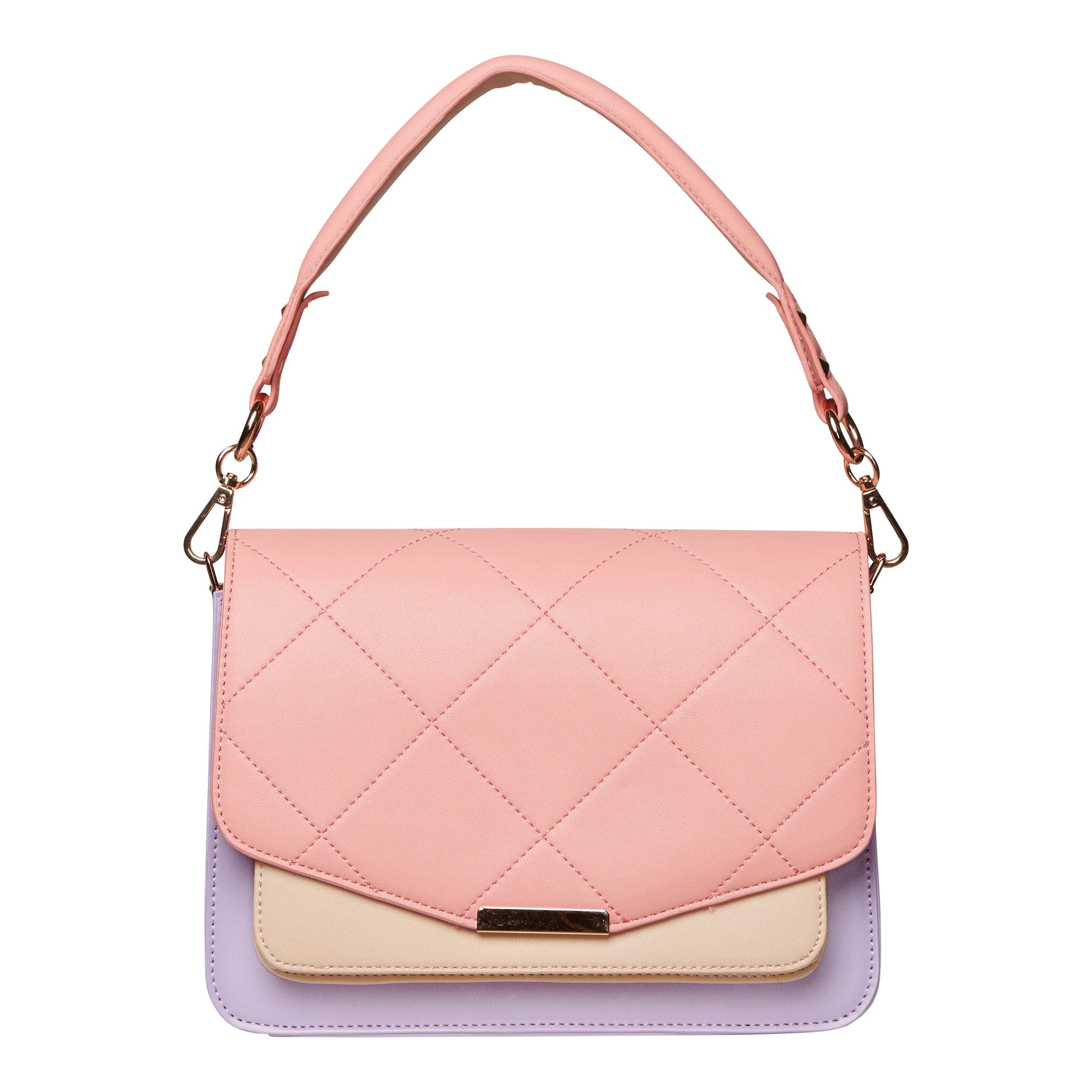 Noella - Blanca Multi Compartment Bag Coral/Purple/Nude