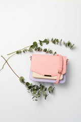 Noella - Blanca Multi Compartment Bag Coral/Purple/Nude