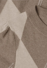 Cosy Sweater 303970 fra Street One med argyle-mønster