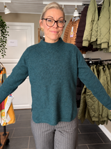 Mansted strik - Zoelle Yak Pullover – Emerald