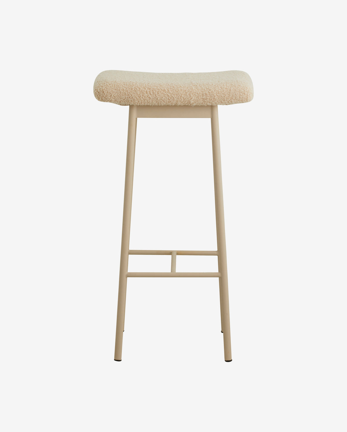 ZALA beige barstol med imiteret lammeskind fra Nordal