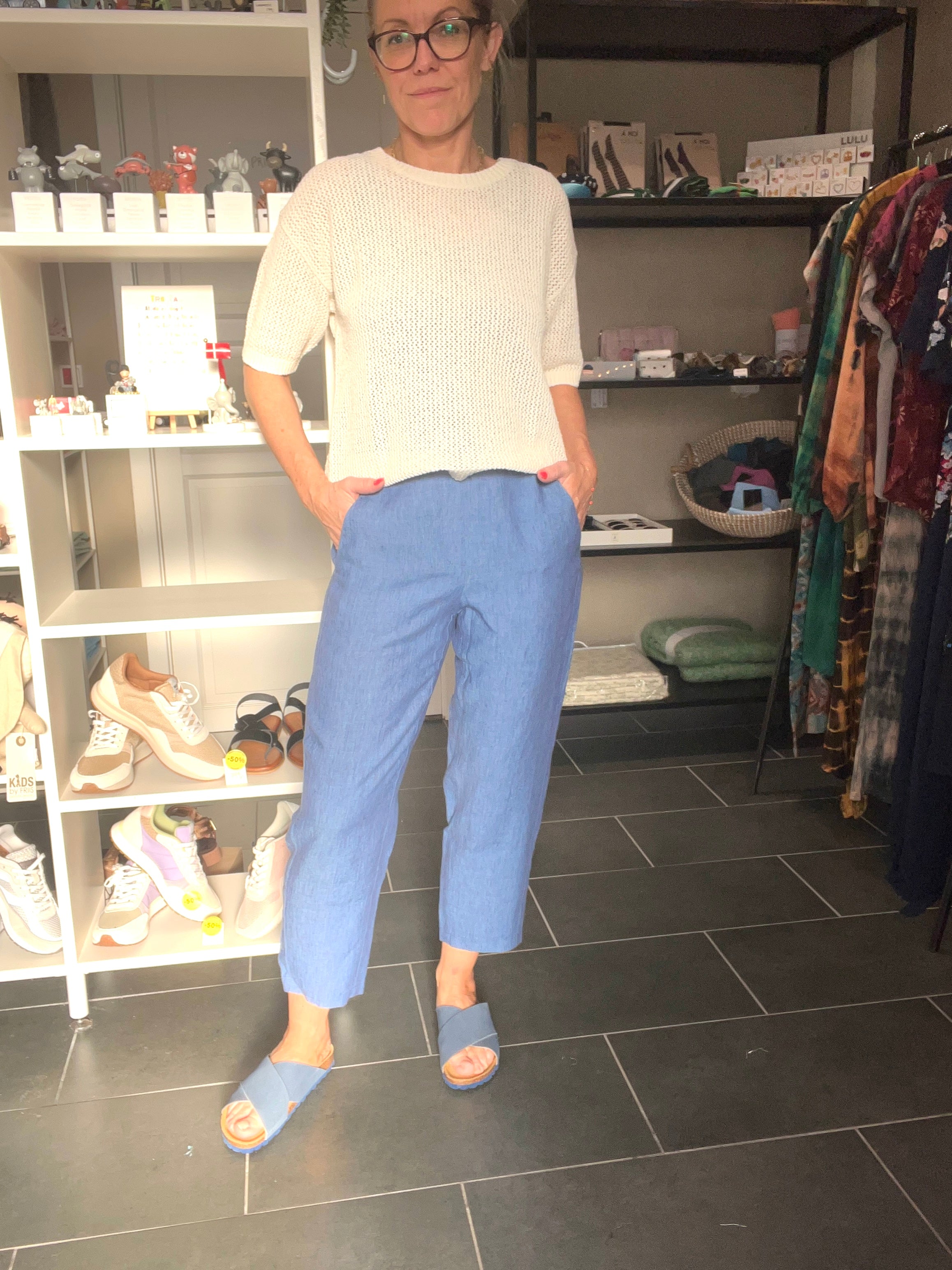 GR Nature Nila hørbukser i denim blue