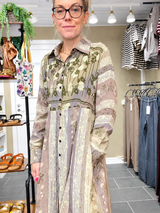Cofur New Yorker Dress S18 lavendel/lys grøn i vintage sari silke M/L