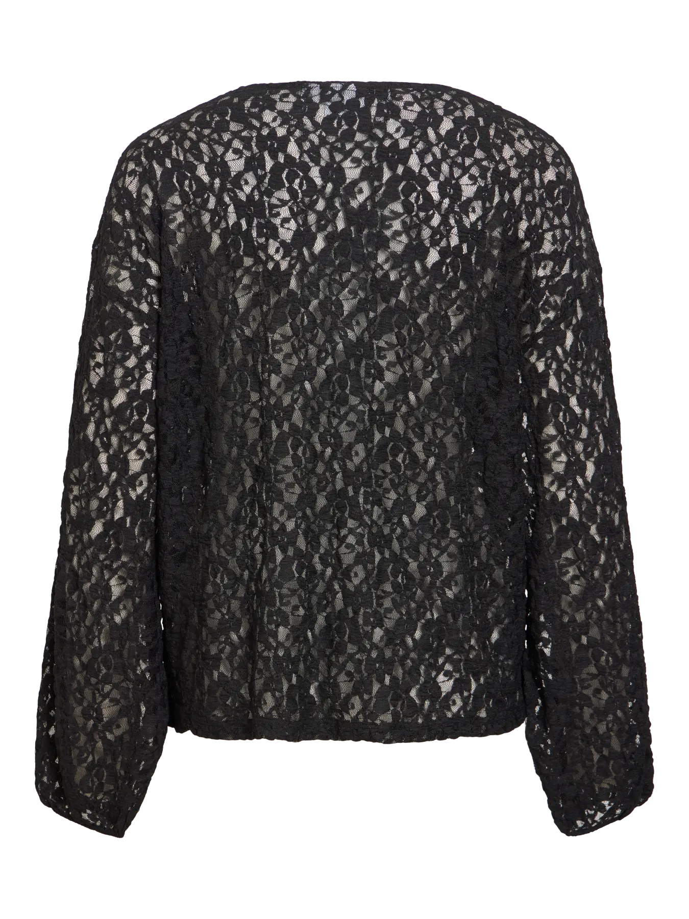 VILA VIALDEIA sort Lace Knit top til dame