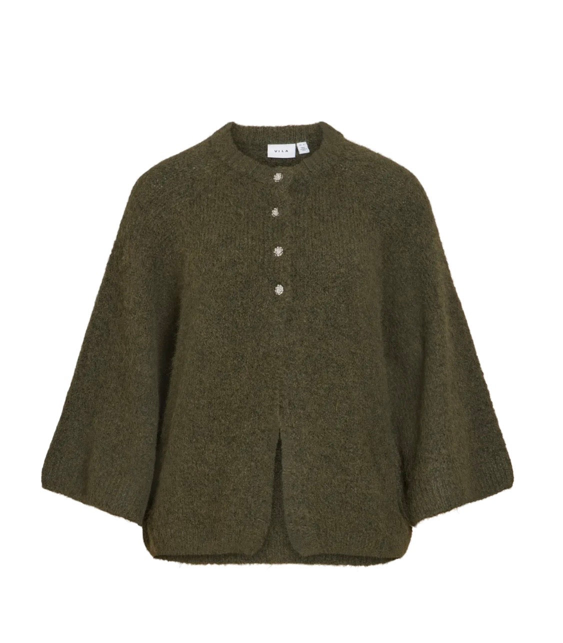 VIBOWS Knit Cardigan Forest Night til dame