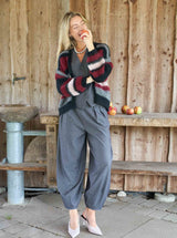 strik cardigan fra black colour