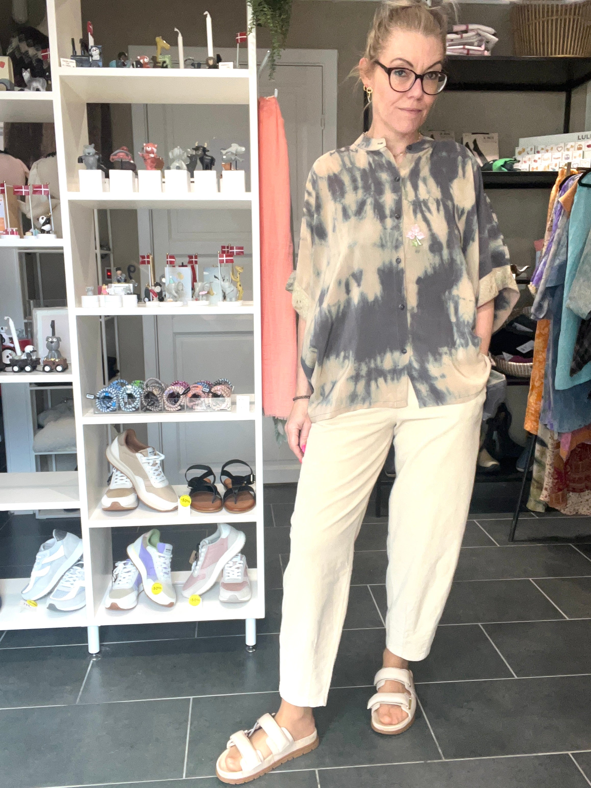 Boheme bluse i vintage silke fra Cofur