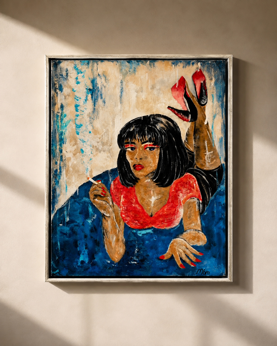 “Uma” – Originalt maleri af Marie Bravo Morales (Akryl på lærred)