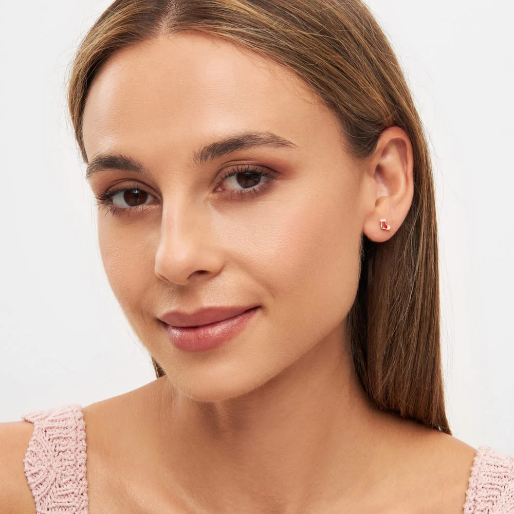 LULU Copenhagen Christmas Sock ørering guld juleørering