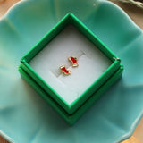 LULU Copenhagen Christmas Sock ørering silver plated juleørering