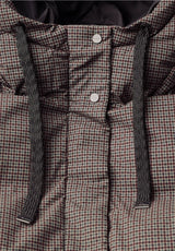Long Padded JKT foret damejakke med skjult lynlås