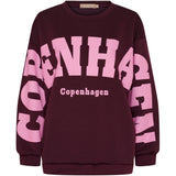 Hibiscus Sweatshirt 22659 Bordeaux fra Marta du Chateau til dame