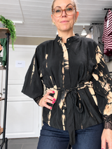 Cofur New Yorker Kimono S17 unika kimono i sort og beige