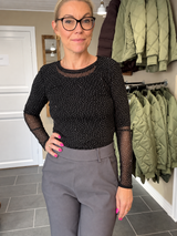 Black Colour Beverly Barrel Pant 41010 – Steel Grey