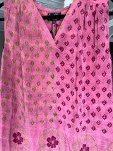 rosa oda top i silke fra Cofur