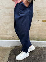 Denice Denim Barrel Pant 41061 fra Black Colour i denim – moderne barrel jeans med afslappet pasform