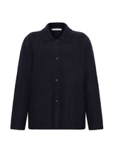 Bobo Uldjakke Navy fra Mansted med relaxed fit