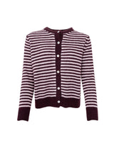 Dell Cardigan 1245 Plum fra Black Colour