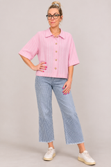 Amalia Straight Leg MW – 380976 – Indigo Stripe – Street One