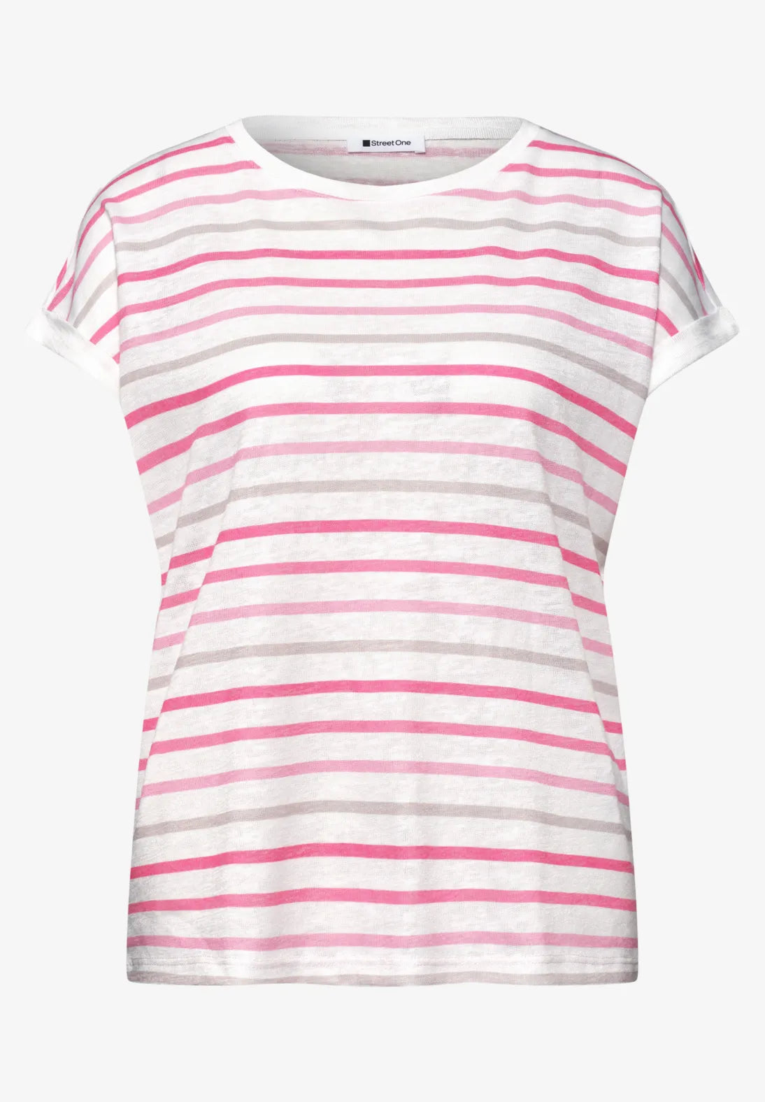 Magenta dream top med rund hals