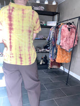 Elegant sommertop i vintage silke