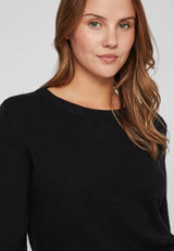 VILA VIRIL 14054177 Black sort strik til dame
