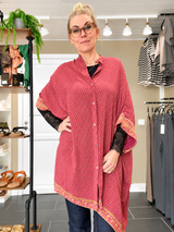 Diva Tunika Onesize – rød – 100% Genanvendt Silke – Cofur Denmark