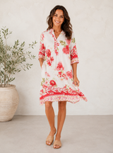 Marta du Château Florielle Dress i Red Flower